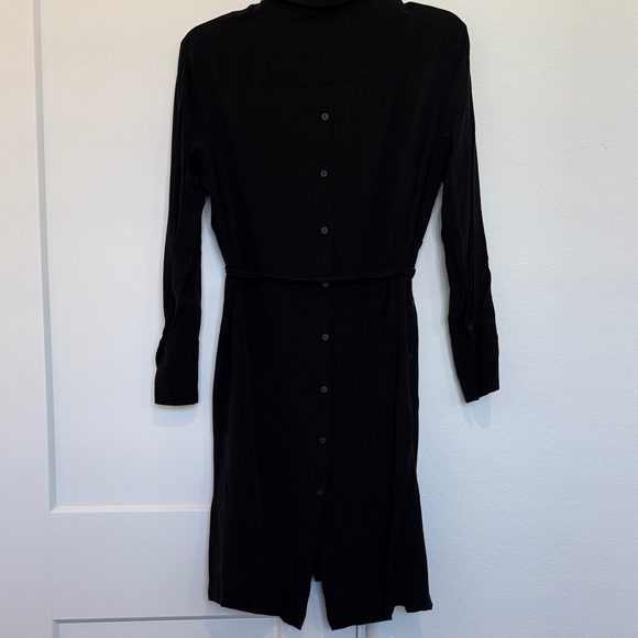 ALLSAINTS Black Anya Long Sleeve Button Down Dress - Picture 11 of 16
